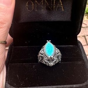 Omnia Studios Ring NARCISSUS - ANTIQUED STERLING SILVER size 5.25